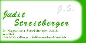 judit streitberger business card